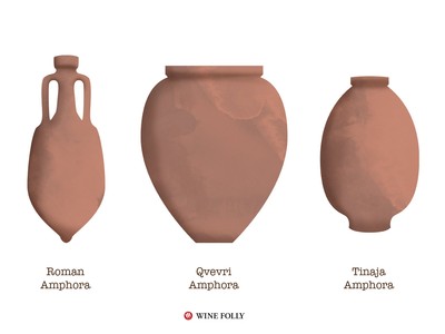 3 vases are displayed by Good Harbor Vineyards, showcasing their unique shapes & decorative designs